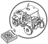 Деревянный конструктор Good Hand Трактор с мотором (88 деталей + пульт)